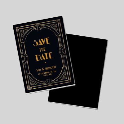 Save the Date A6 Double Sided Portrait Goldnight