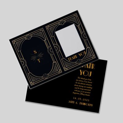 Thank You Cards Folded A6 Double Sided Portrait Goldnight