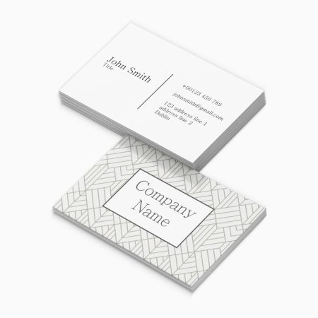 Business Cards Double Sided Landscape Geometric