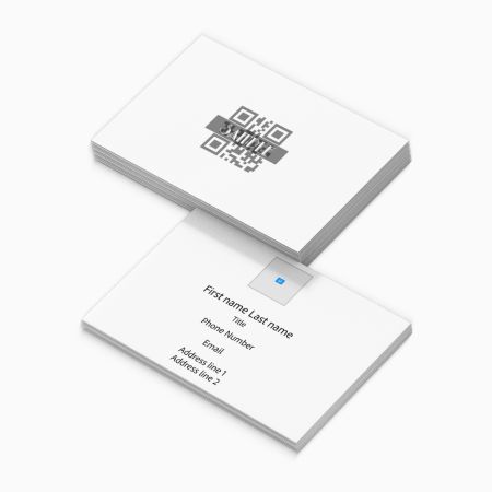 Business Cards Double Sided Landscape Qr