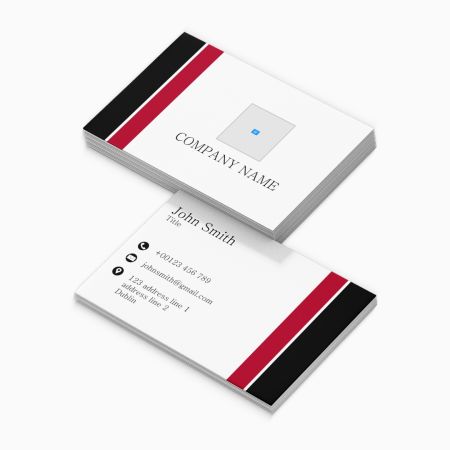 Business Cards Double Sided Landscape Stripes