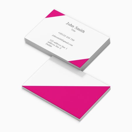 Business Cards Double Sided Landscape Triangle