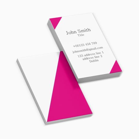 Business Cards Double Sided Portrait Triangle