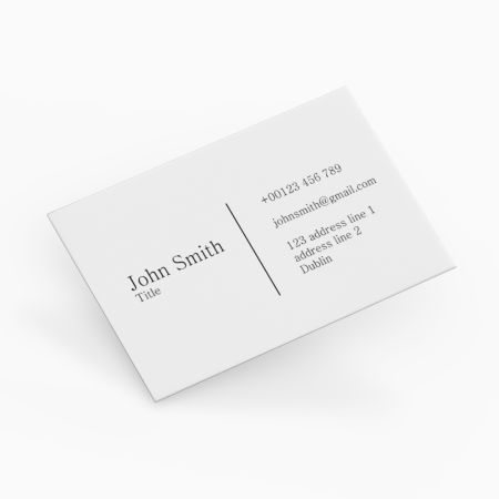 Business Cards Single Sided Landscape Divide