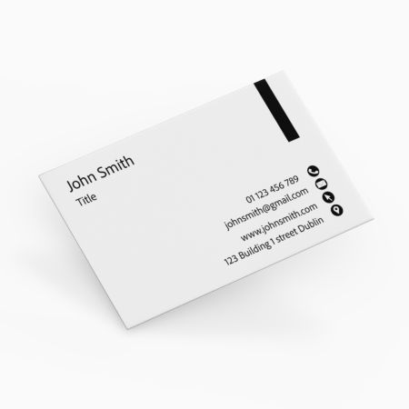 Business Cards Single Sided Landscape Stripe