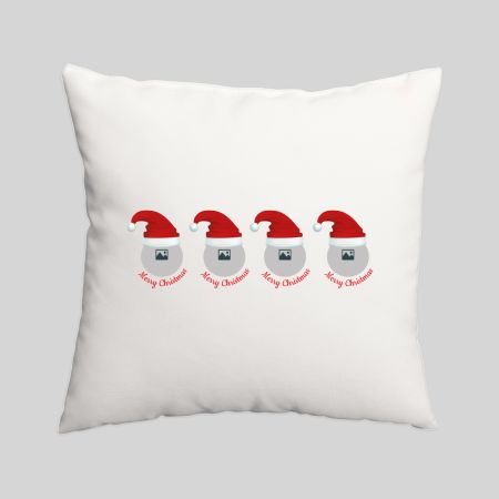 Cushion - Christmas Santa Hat Family
