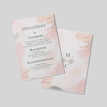 Direction Cards A6 Double Sided Portrait Dolcevita
