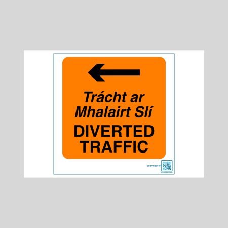Traffic Sign Left Diversion