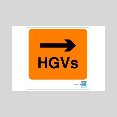 Traffic Sign HGV Right