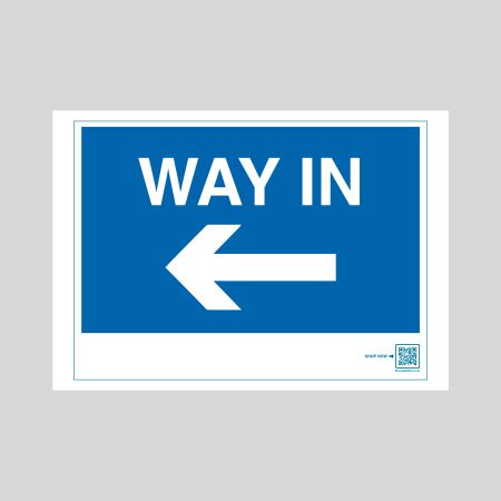 Traffic Sign Keep Way In Left