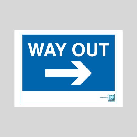 Traffic Sign Keep Way Out Right