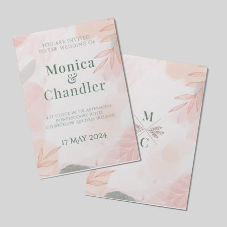 Wedding Invitations A5 Double Sided Portrait Dolcevita