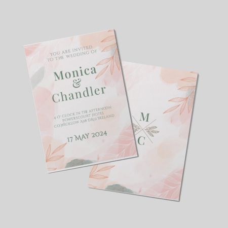 Wedding Invitations A6 Double Sided Portrait Dolcevita