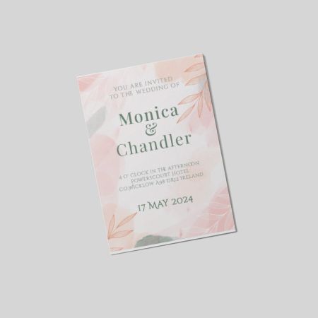 Wedding Invitations A6 Single Sided Portrait Dolcevita